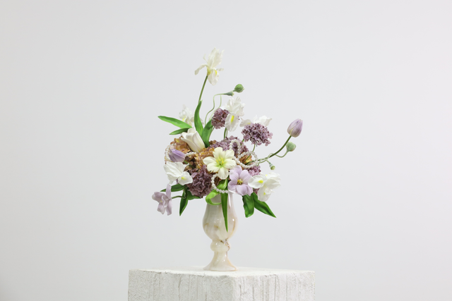 粉紫色 · 仿真花艺,45 × 33 × 71 cm
