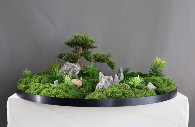 餐桌花 · 仿真花艺，100 × 100 × 39 cm