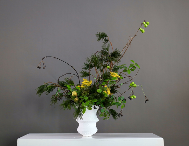 绿色 · 仿真花艺，86 × 42 × 85 cm
