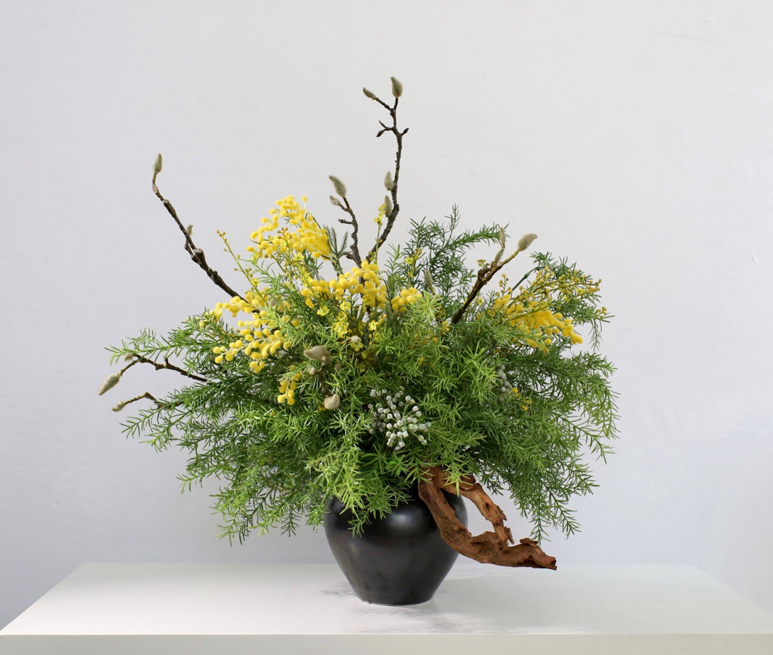 绿色 · 仿真花艺，82 × 59 × 75 cm