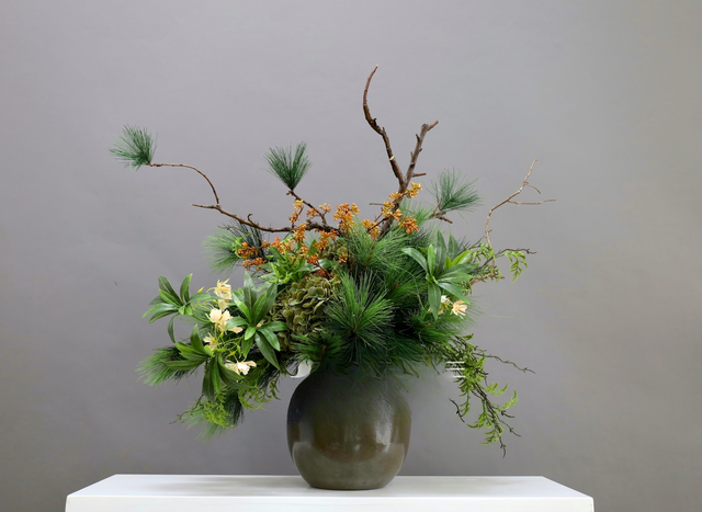 绿色 · 仿真花艺，100 × 65 × 90 cm