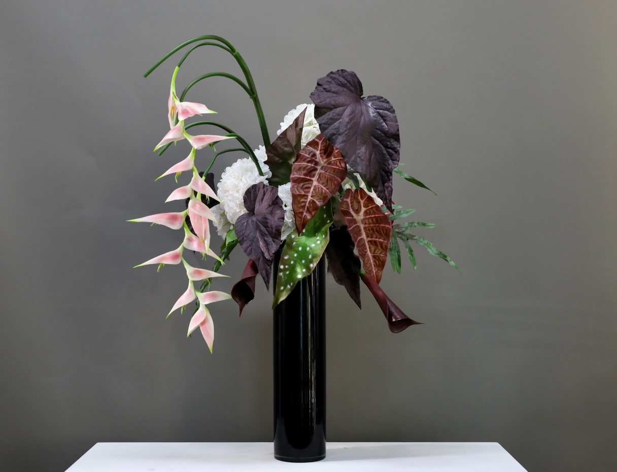 粉紫色 · 仿真花艺,76 × 40 × 100 cm