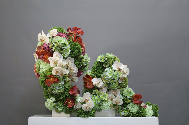 大堂花 · 仿真花艺,100 × 50 × 77 cm