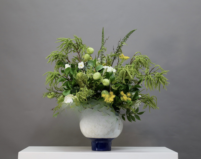 绿色 · 仿真花艺，75 × 73 × 88 cm