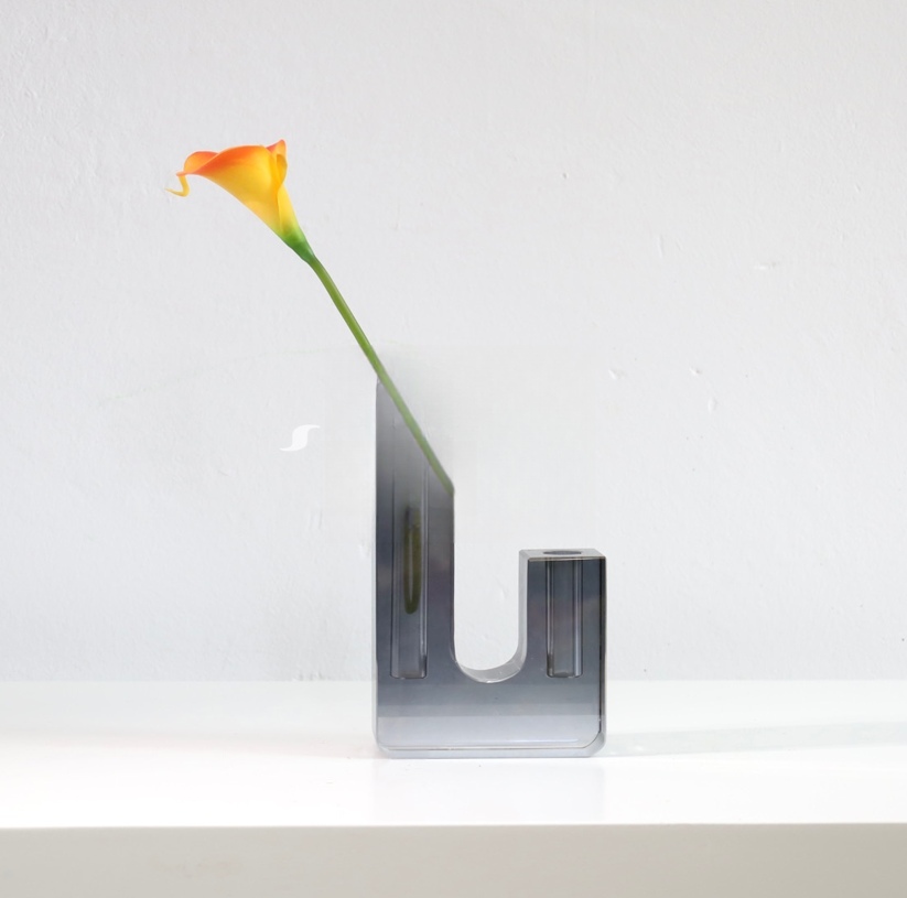 棕橘黄 · 仿真花艺,22 × 6 × 33 cm