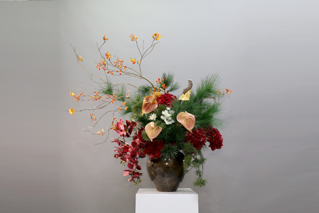 大堂花 · 仿真花艺 · 图片编号 MY-M3-0189