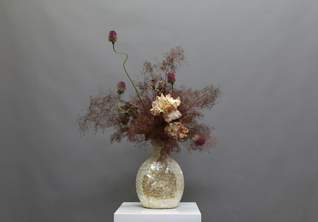 粉紫色 · 仿真花艺,65 × 45 × 92 cm
