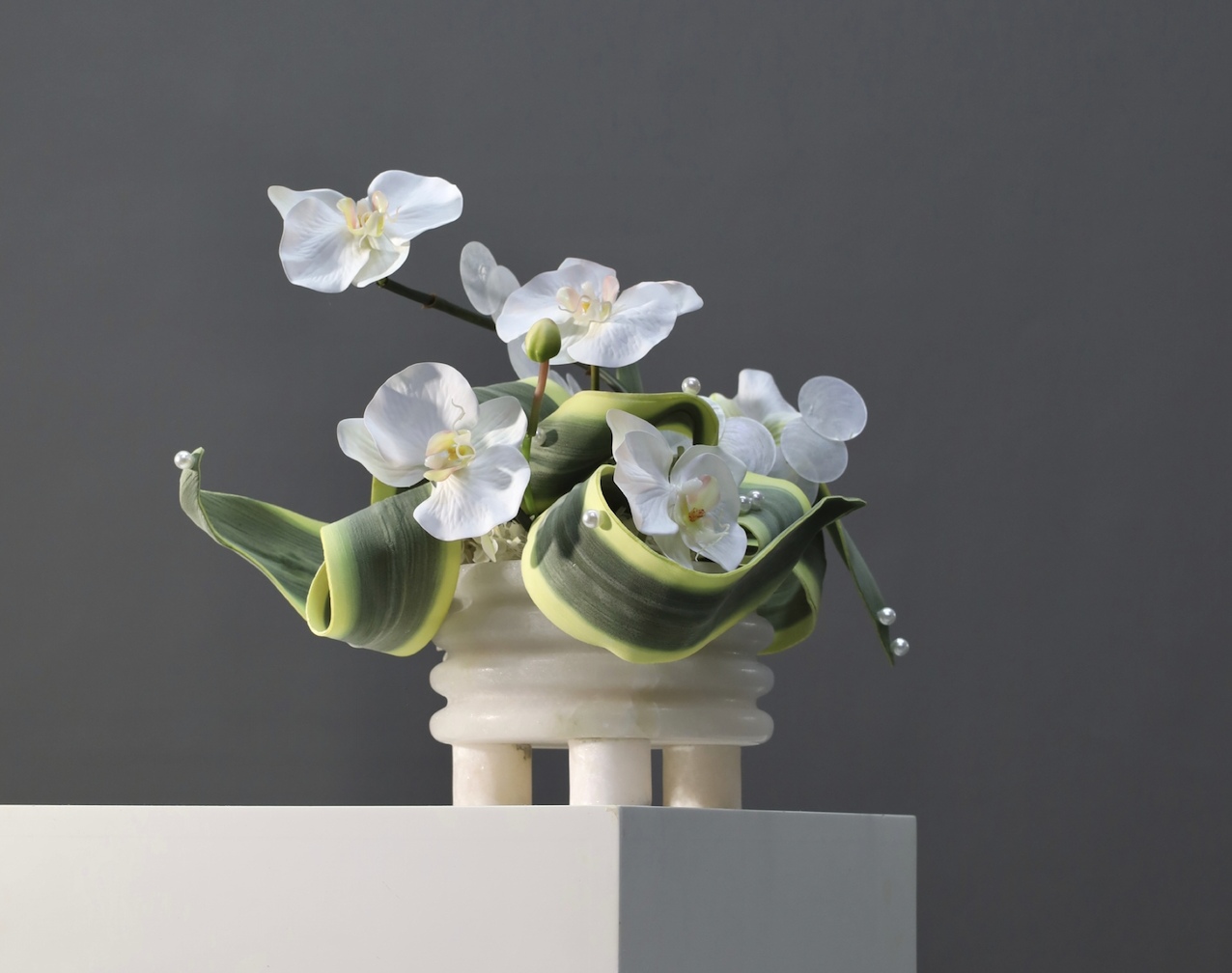 米白色 · 仿真花艺 · 图片编号 MY-B3-0163