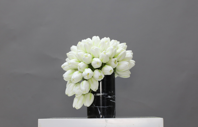 米白色 · 仿真花艺,27 × 26 × 29 cm