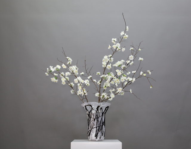 米白色 · 仿真花艺,100 × 46 × 105 cm