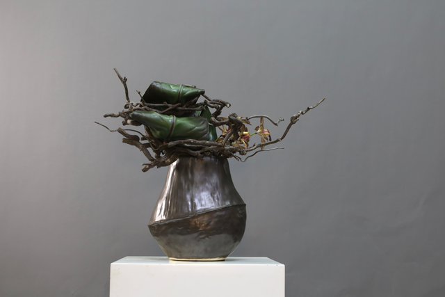 绿色 · 仿真花艺,63 × 25 × 48 cm