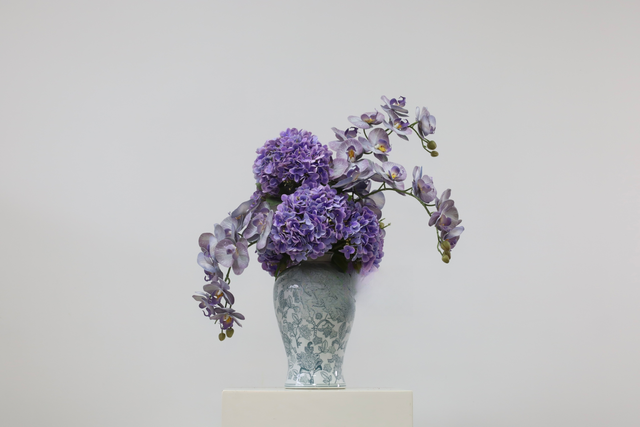 粉紫色 · 仿真花艺,60 × 40 × 70 cm
