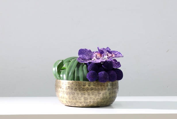 粉紫色 · 仿真花艺,19 × 18 × 15 cm
