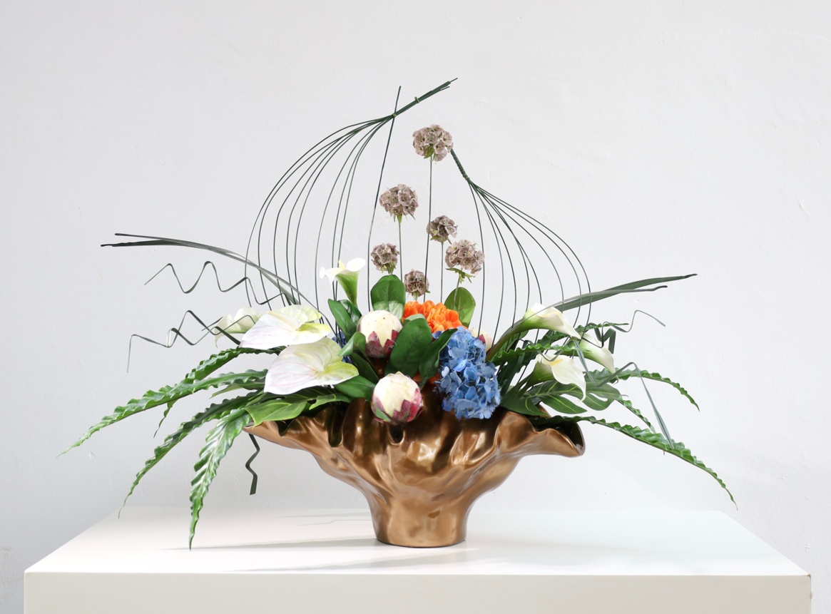 绿色 · 仿真花艺,95 × 43 × 70 cm