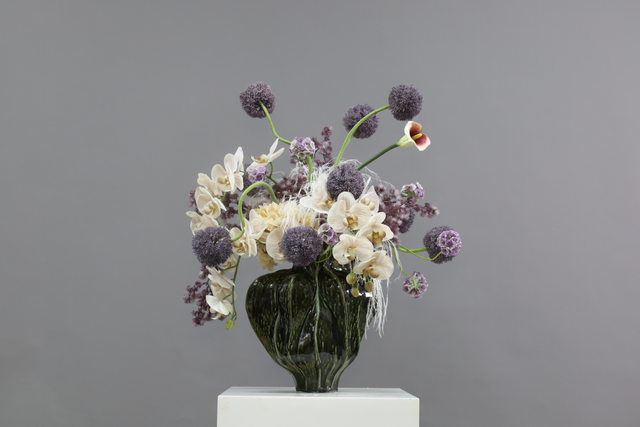 粉紫色 · 仿真花艺,58 × 45 × 71 cm