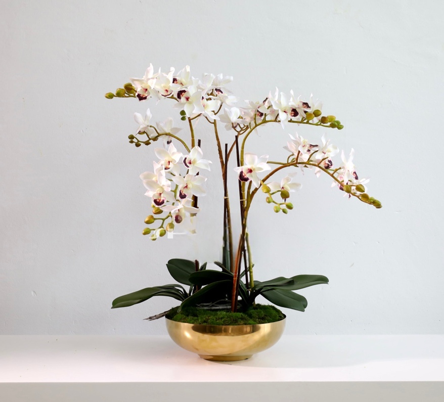 米白色 · 仿真花艺,50 × 38 × 51.5 cm