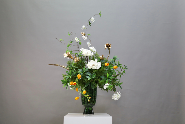 绿色 · 仿真花艺，72 × 53 × 105 cm