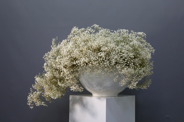 米白色 · 仿真花艺,100 × 80 × 55 cm