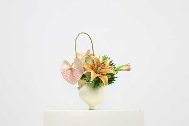 粉紫色 · 仿真花艺,29 × 22 × 33 cm
