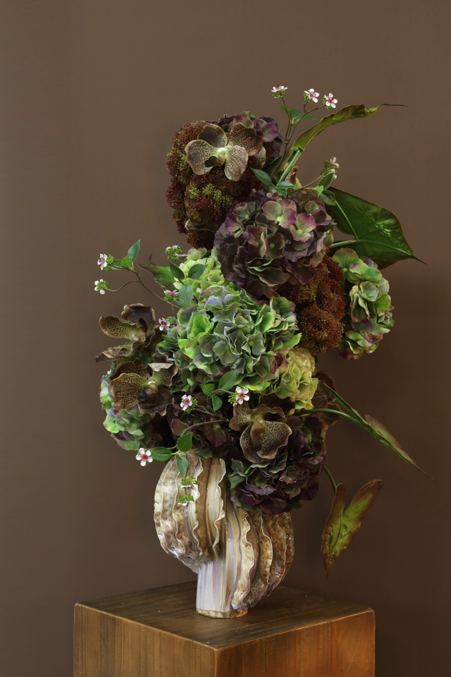 粉紫色 · 仿真花艺,50 × 55 × 80 cm