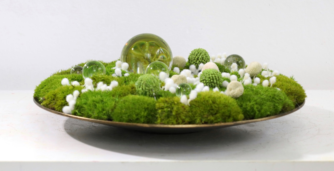 餐桌花 · 仿真花艺，直径 30 cm