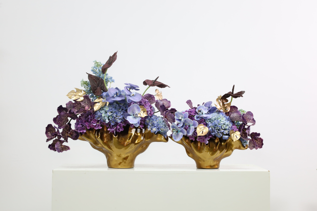 粉紫色 · 仿真花艺,55 × 26 × 58 cm