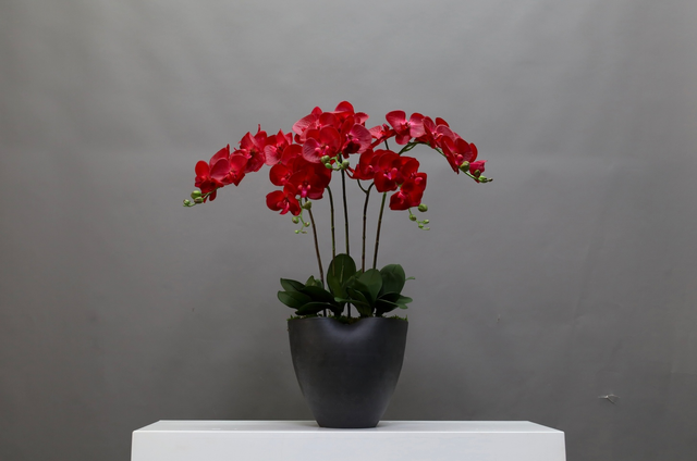 红色 · 仿真花艺,73 × 52 × 80 cm