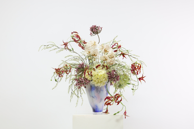 粉紫色 · 仿真花艺,88 × 50 × 78 cm