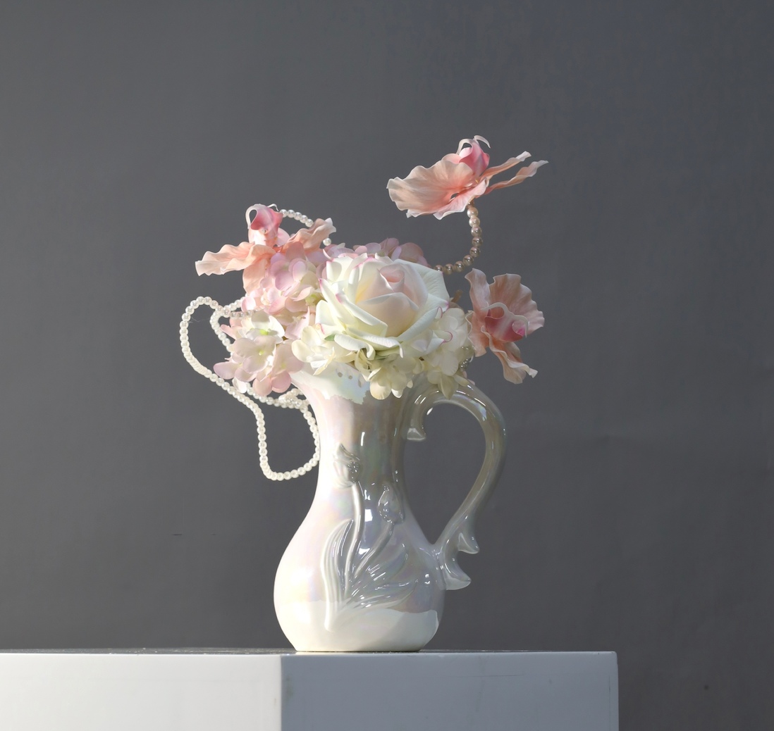 粉紫色 · 仿真花艺,25 × 22 × 37 cm
