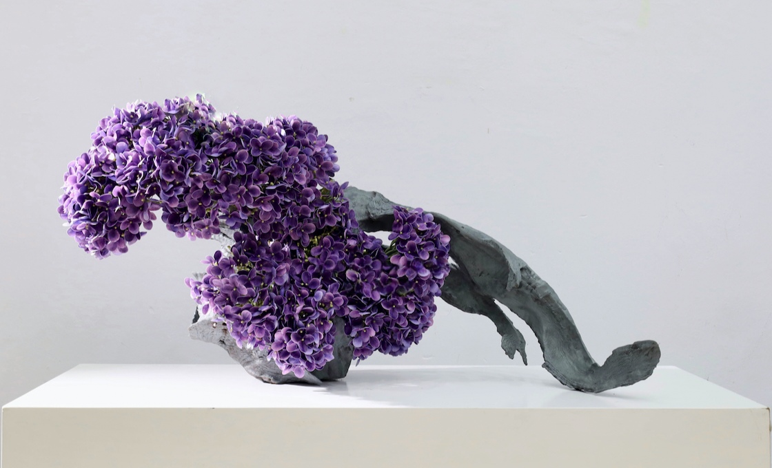 粉紫色 · 仿真花艺,88 × 42 × 36 cm
