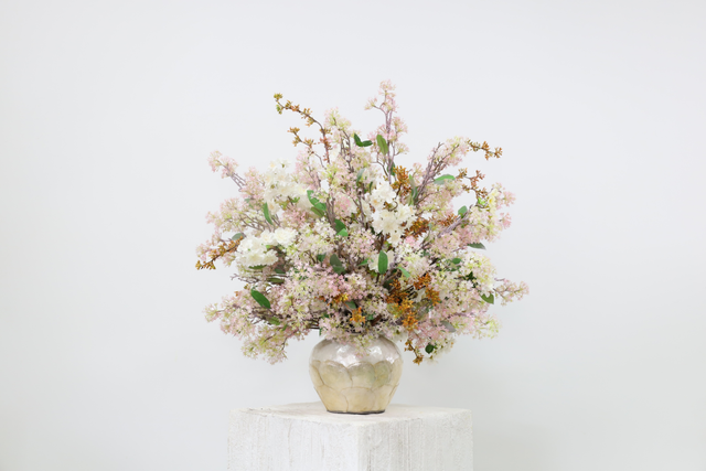 粉紫色 · 仿真花艺,75 × 70 × 74 cm