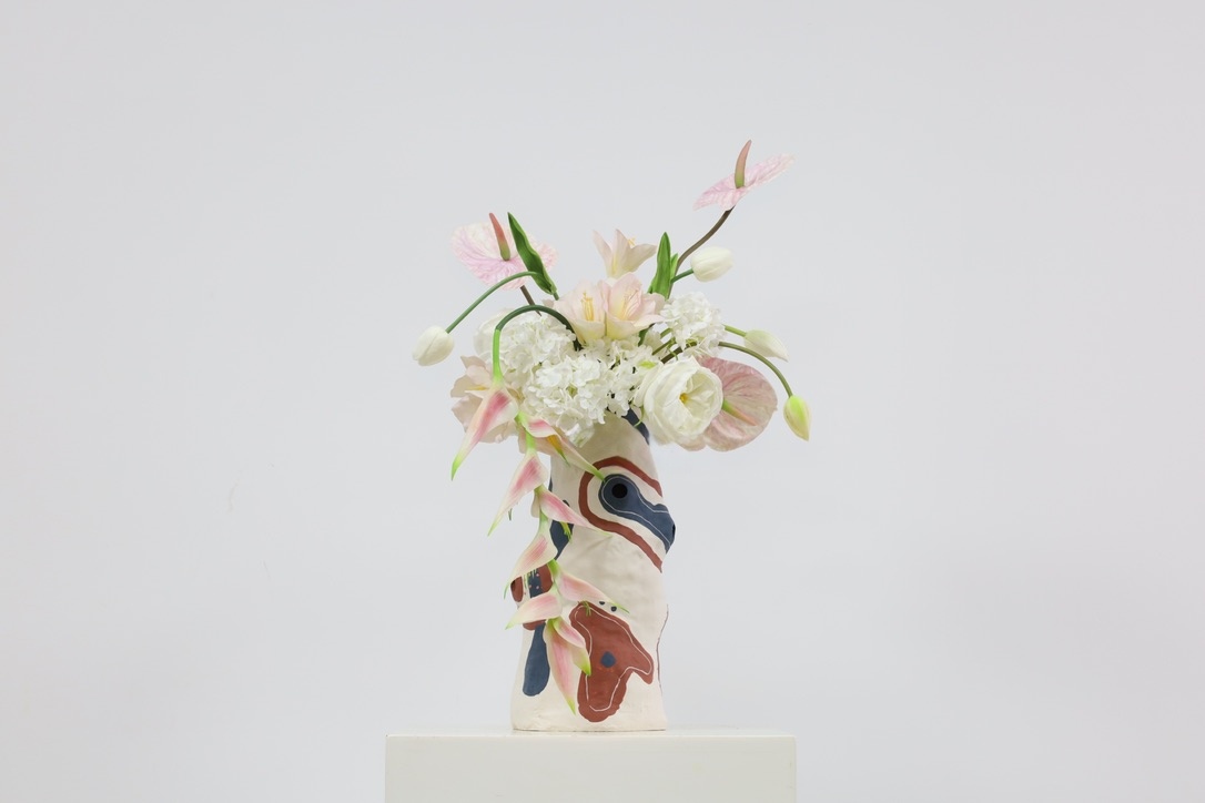 粉紫色 · 仿真花艺,41 × 32 × 62 cm