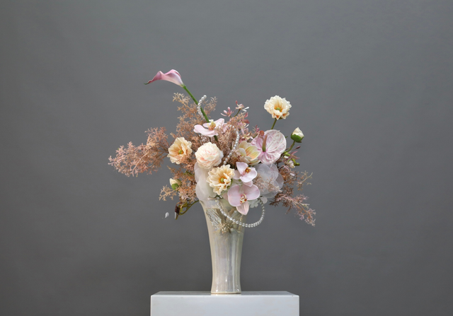粉紫色 · 仿真花艺,60 × 33 × 66 cm