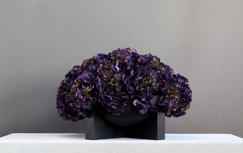 粉紫色 · 仿真花艺,55 × 55 × 36 cm