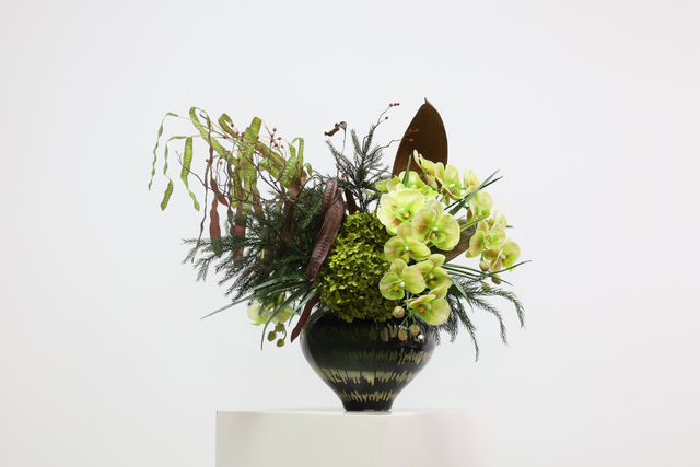 绿色 · 仿真花艺，70 × 55 × 63 cm