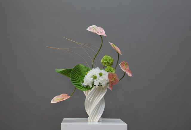 粉紫色 · 仿真花艺,53 × 26 × 60 cm