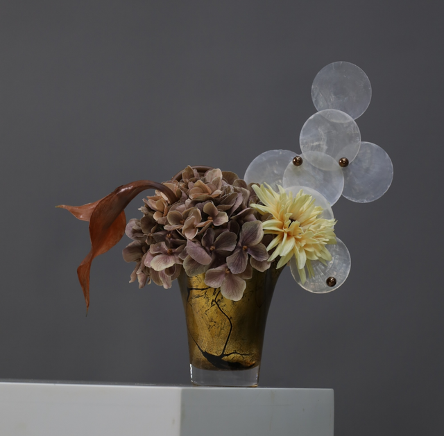 粉紫色 · 仿真花艺,31 × 20 × 32 cm