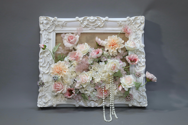 粉紫色 · 仿真花艺,75 × 60 × 28 cm