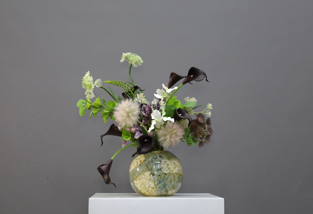 粉紫色 · 仿真花艺,40 × 27 × 50 cm