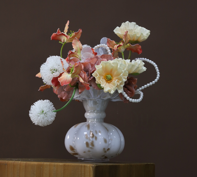 粉紫色 · 仿真花艺,33 × 32 × 38 cm