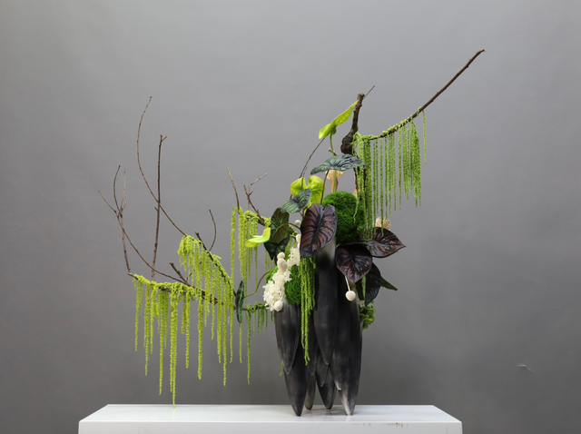 绿色 · 仿真花艺,110 × 58 × 100 cm