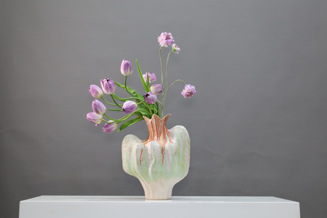 粉紫色 · 仿真花艺,41 × 28 × 65 cm