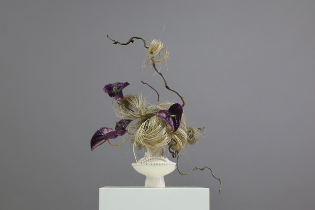 粉紫色 · 仿真花艺,52 × 27 × 63 cm